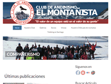 Tablet Screenshot of elmontanista.cl
